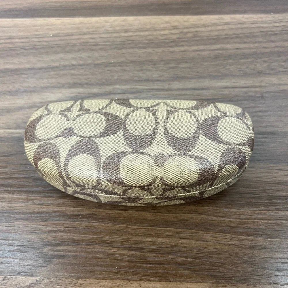 Coach Signature Logo Hardshell Glasses Case